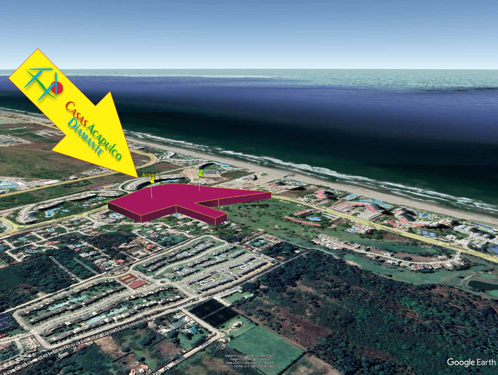 Terreno Playa Diamante Acacor 1 y 2 - Vista aérea 8